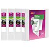 Avery Durable Clear View 79925 - Raccoglitori a 3 anelli, anelli EZD da 5,1 cm, confezione da 4 raccoglitori bianchi