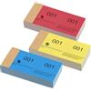 Nezyo Set di 3 Blocchi di Numeri Doppi 1-100 Blocchi di Numeri 10 cm X 5 cm per Guardaroba, Eventi, Feste, Fiere e Intrattenimento(Rosso Giallo Blu)