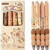 CXNXFD Capybara, set di 4 penne cancellabili Capybara, cancellabili, cancelleria per scuola, ufficio