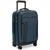 Briggs & Riley ZDX Luggage - Bagaglio a quadretti per viaggi, valigie con ruote, borsa morbida per uomini e donne, Oceano, Domestic 22 Carry On Expandable Spinner, Domestic - Spinner espandibile da