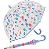 United Colors of Benetton Benetton Jellyfish - Ombrello trasparente per bambini, Trasparente-multicolore., 72 cm