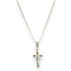 OVUNQUE PROTEGGIMI Collana Croce di San Benedetto in Acciaio Inossidabile, Ciondolo con Medaglia San Benedetto da Norcia, Colore Argento