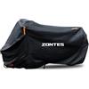 Generico Telo coprimoto impermeabile antipolvere antipioggia antivento anti escrementi di uccelli strisce riflettenti 210D poliestere antifurto per scooter ZONTES 368g G1-125 368G (295 * 110 * 140cm)