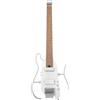 Donner HUSH X PRO Kit Chitarra Elettrica - Chitarra da viaggio intelligente con dozzine di combinazioni preimpostate, 7 opzioni di simulazione del tono, Bianco Metallico