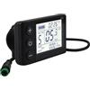 Flylin S866 - Contachilometri per bicicletta elettrica con display LCD, 24 V, 36 V, 48 V, pannello di controllo con display LCD, senza fili, per scooter elettrico, modifica bici elettrica