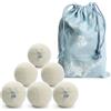LUMINER® Palline Per asciugatrice di lana, 6 Palle Per Asciugatrice Antipiega e Cattura Peli, Palline Di Lana Per Asciugatrice