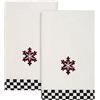Avanti Linens Tis The Season Collection, set di 2 asciugamani per dita