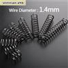 NONE Molla di compressione in acciaio al molla da 1,4 mm, 5 pezzi, diametro esterno: 8/9/10/11/12/13/14/15/16/17/18/20/22 mm, lunghezza: 10 mm-100 mm, personalizzabile