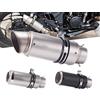 NONE Universale 51/60mm moto sc scarico inox silenziatore di scarico in fibra di carbonio con DB Killer per z900 R3 R25 MT07 MT09 R1 Z400 Z650