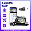 AZDOME 360 ° Dash Cam M660 Telecamera Anteriore Posteriore Interna per Auto 5G WiFi GPS 4 Canali con Visione Notturna IR 2.5K+1K+1K+1K
