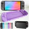 YECKTEGJ Custodia protettiva in silicone per controller joystick Nintendo Switch 2 Custodia in pelle con copertura completa divisa per accessori Switch 2