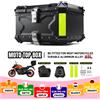 GMUPMOTO 45L/55L Universale Del Motociclo Top Box Scatola di Coda In Alluminio Baule Del Motociclo Posteriore Bagagli Caso Impermeabile Moto Top Case cassetta degli attrezzi