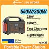 GaiaRay Stazione di Energia Solare Portatile 500W 460Wh 300W Batteria LiFePO4 per Esterni 220V EU BMS Sistema di Accumulo Energetico Power Bank Caricatore UPS