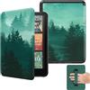 MoKo Custodia per 7 Ebook Reader(12a Gen 2024) e Colorsoft Signature Edition 2024, Cover Leggera con Cinturino da Polso Auto Sonno/Sveglia, Non adatto a Kobo Aura 2/Remarkable, Foresta Verde