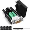 Oiyagai Connettore DB9 RS232 D-SUB Maschio Adattatore Porta Seriale 9 Pin DB9 COB Breakout Terminale con Custodia e Tubo di Collegamento, Versione Slim (Maschio con Vite)