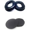 LINHUIPAD Cuscinetti auricolari in gel compatible David Clark serie H10, cuscinetti cuffie Compatibile con Rugged Avcomm Faro ASA Telex 25xt Cuffie per aviazione Pilot Headphne Deluxe Cloth Ear Seal Covers