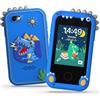 Fippesax Telefono Bambini, 2,8 Smartphone Bambini, Telefono Giocattolo per Bambine con 8GB Card, 20 Giochi Didattici, Doppia Fotocamera, Musicale, Sveglia - Regalo Compleanno/Natale Blu
