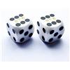 BESCON DICE Bescon Professional Precision Dice Round Corner 5/8 (16mm) with Random Serial Number, Precision Cut Dice 16MM Solid White, 2pcs Set