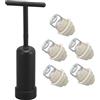 Haofy G9 Portalampada in Ceramica Portalampada Portalampada Portalampada con in Lega di Zinco M10 per Portalampada per Camera da Letto Domestica