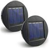 HELESIN 2 pezzi di ricambio per luci solari, 8 cm, 1,2 V, 600 mAh, IP65, pannello solare impermeabile, pannello solare di ricambio per lampade da giardino, lampade solari, lanterna, coperchio fai da