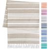 Artexia Telo Mare Grande In Cotone Riciclato Telo Spiaggia 90x180 cm Asciugamano Da Spiaggia Telo Mare XXL Asciugatura Rapida Ultra Leggero E Morbido (Naturale)