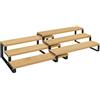 SONGMICS Mensole Cucina, Portaspezie, Set di 2 Organizzatori in Legno Ingegnerizzato, Scaffali Estensibili a 3 Ripiani, per Dispensa, Armadietto, Mobiletto, Beige Naturale e Nero Inchiostro KCS016N01