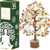 Crocon Albero di cristallo Crocon Mix Chakra albero dei soldi pietra preziosa regalo per lei guarigione Chakra pietra spirituale meditazione decorazioni per la casa regali di compleanno per donne 10-12