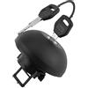 Kuuleyn Tappo del serbatoio del carburante, coperchio del tappo di chiusura del diesel della benzina del carburante nero in plastica con 2 chiavi adatto per Master II 1998-2010