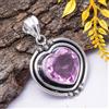 Handmade Ciondolo Fatto A Mano In Argento Sterling 925 Con Gemma Kunzite Rosa 2"