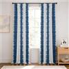 HPD Half Price Drapes BOCH-KC101A-84 BOCH-KC101A-84-Tende oscuranti per Camera da Letto, Soggiorno, 127 x 213 cm, 1 Pannello, Colore Misto Poliestere, Flambe Blu, W 50 x L 84 (1 Panels)