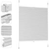 Sekey Tenda plissettata senza fori, oscurante per finestra, Klemmfix, larghezza 65 cm, tesa, opaca, protezione solare per finestra, 65 x 120 cm, bianco