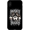 Animal Rock & Roll Graphic Concert Punk Custodia per iPhone XS Max Husky Heavy Metal Rock Dog Angry Music Band Festival