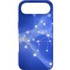 Patternado Studio Custodia per iPhone Air Blu Astratto Rete Linee Moderno Tech Collegamento Design