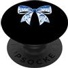 Fiocco vacanze blu bianco stile viaggio Fiocco vacanze blu bianco per viaggi d'estate PopSockets PopGrip Adesivo