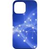 Patternado Studio Custodia per iPhone 13 Pro Max Blu Astratto Rete Linee Moderno Tech Collegamento Design