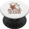 Buck Country Co Caccia cervi Bow Hunter Buck Camo Tiro con l'arco PopSockets PopGrip Adesivo
