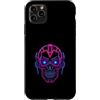 Patternado Studio Custodia per iPhone 11 Pro Max Cyberpunk Skull Cuffie Vaporwave Tech Design