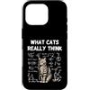 Nerdy Paws Studio Custodia per iPhone 16 Pro Cosa pensano davvero i gatti Smart Cat Science Nerd Humor