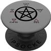 Se non fai del male, fa ciò che vuoi Wicca Pentagramma Spirito sulla Materia Goth Streghe PopSockets PopGrip Adesivo