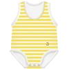 Colpharma J BIMBI BODY 0-36M BIO COTTON SUMMER RIGHE GIALLO-BIANCO