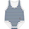 Colpharma J BIMBI BODY 0-36M BIO COTTON SUMMER RIGHE BLU SCURO-BIANCO