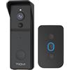 Tiqvi - Videocitofono Smart Senza Fili, WiFi, Full HD 1080P, Rilevamento Movimento, Audio Bidirezionale, Visione Notturna, USB Chime Incluso