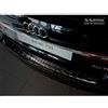 Avisa Protezione paraurti Posteriore in Acciaio Inox Nero Compatibile con Audi A6 (C8) Avant 2018- 'Ribs'