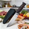 NONE Coltello a Lama Fissa Di Alta Qualità Con Guaina Lama in Acciaio D2 E Manico G10