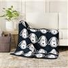 Franco - Coperta super morbida e confortevole, 116,8 x 152,4 cm, prodotto con licenza ufficiale, motivo: Snoopy dei Peanuts, da collezionare