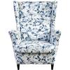 Meigeh Copripoltrona con Orecchie stampate Copripoltrona a orecchio elasticizzata 1 posto Fodera per sedia a orecchio in 2 pezzi Jian Qiu