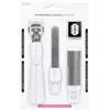 GUTEINTE Kit per Pedicure, Cura dei Piedi, Raschietto per Tallone, Pedicure in Acciaio INOX, Lima per Piedi Scrubber Raspa per Pelle Morta Ruvida Rasoio per Calli, incluse 5 Lame di Ricambio