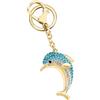 Morellato Portachiavi Donna in Acciaio, Oro, Cristalli, Delfino, Collezione MAGIC, Idee Regalo Donna - SD0406