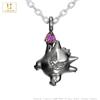 U-Treasure Pokemon Collana Gengar Personaggio Gioielli Ciondolo Argento Nero ...
