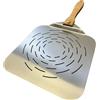 Inoxlm Pala per Pizza con Manico Pieghevole in Legno (30,5 x 33,5cm) - Pala per Pizza Corta, Salvaspazio e Comoda da Riporre - Paletta per Pizza e Pane Fatti in Casa in acciaioinox